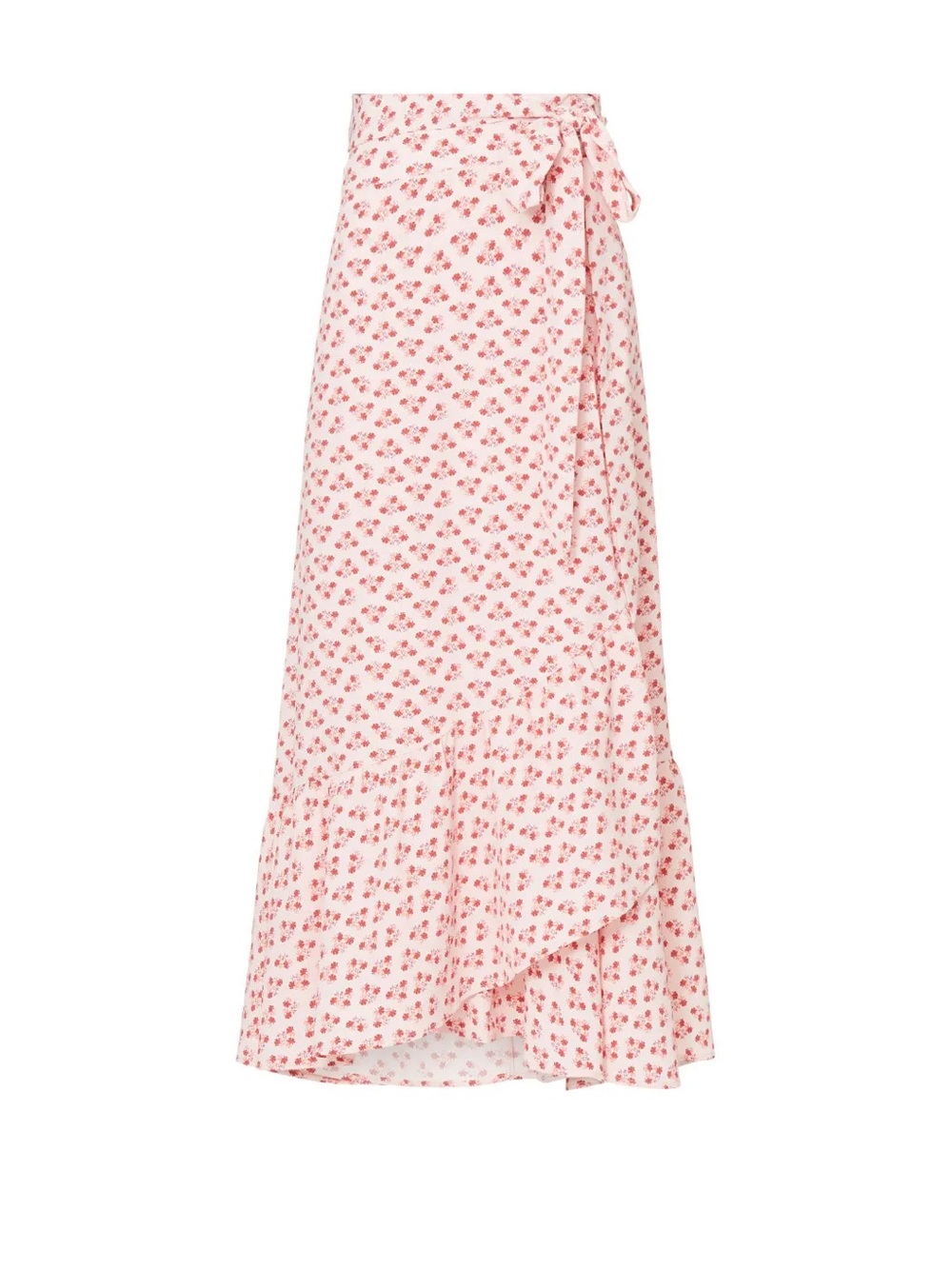 Hill House Mirabel Wrap Skirt - Posy Pink Crepe